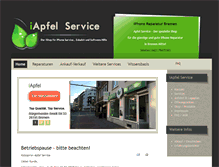 Tablet Screenshot of apfel-service.com